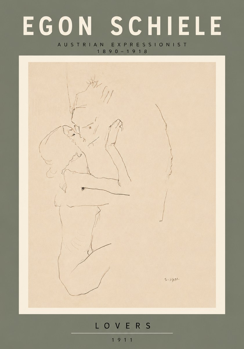 Schiele Lovers No6 - Plakát