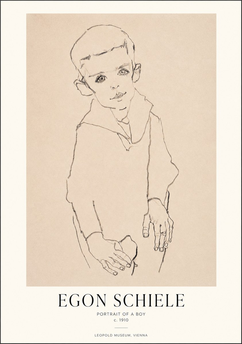 Schiele Portrait of a Boy No1 - Plakát