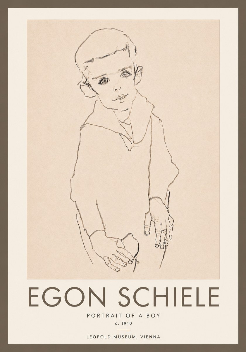 Schiele Portrait of a Boy No5 - Plakát