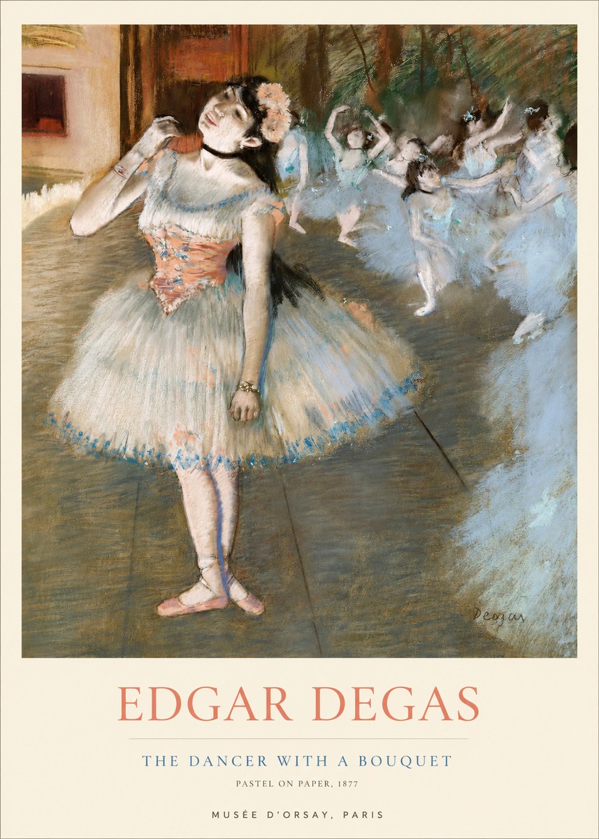 Edgar Degas The Dancer with a Bouquet No1 - Plakát