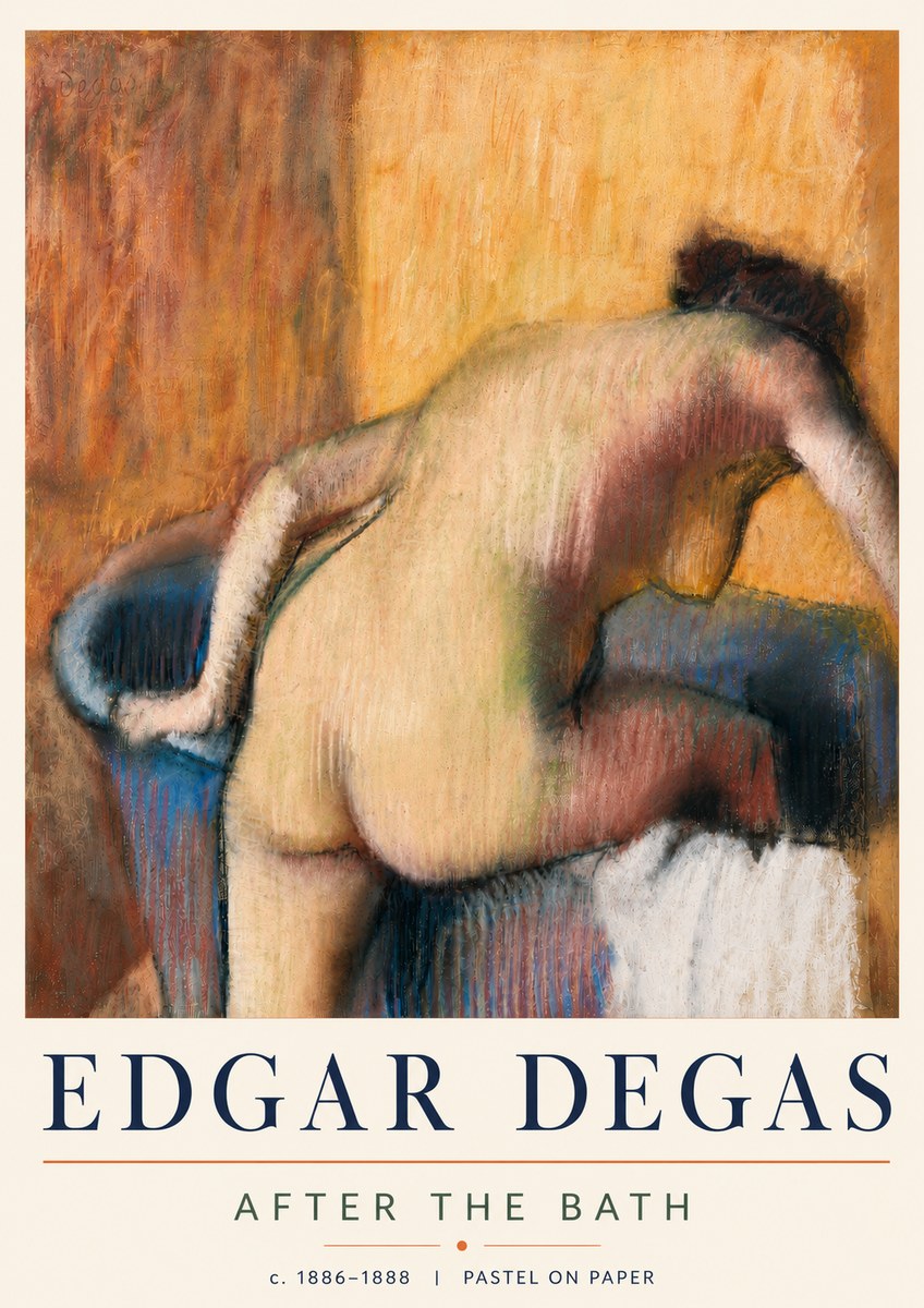 Edgar Degas After the Bath I No5 - Plakát