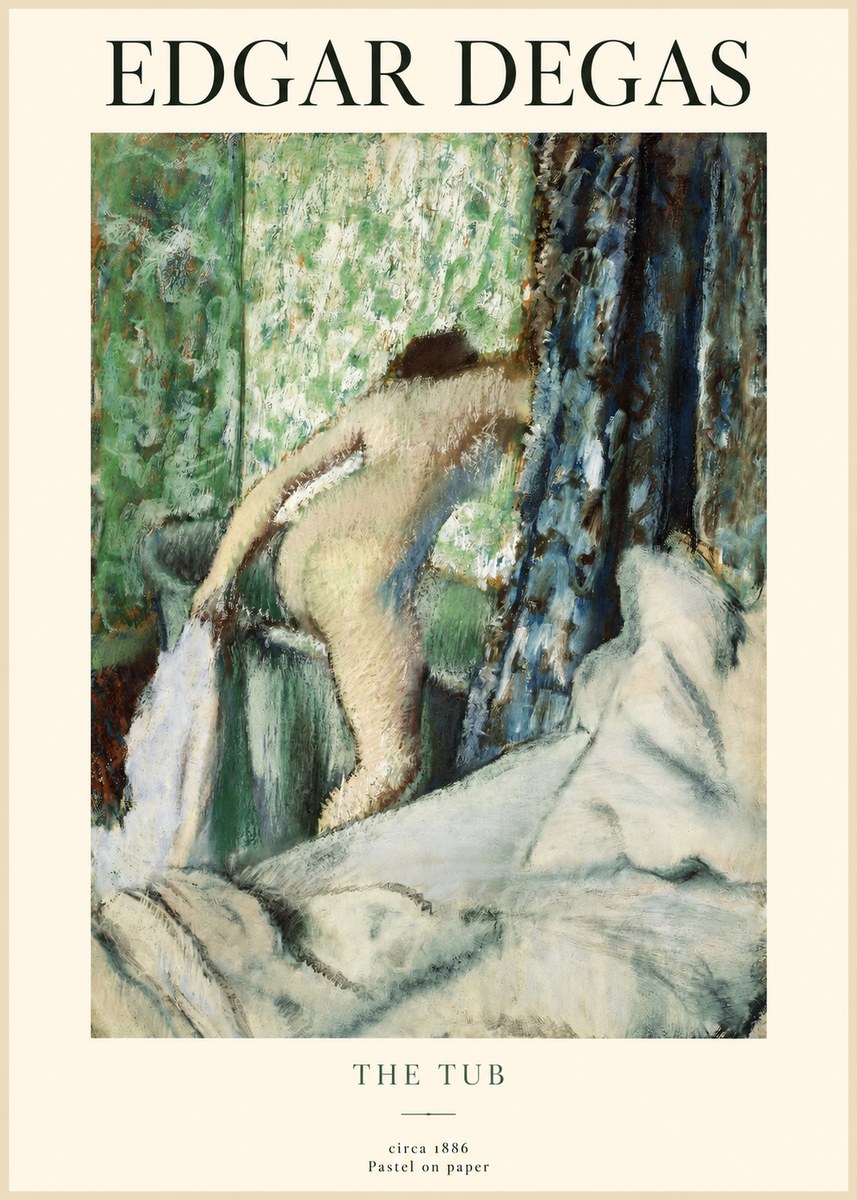 Edgar Degas The Tub No1 - Plakát