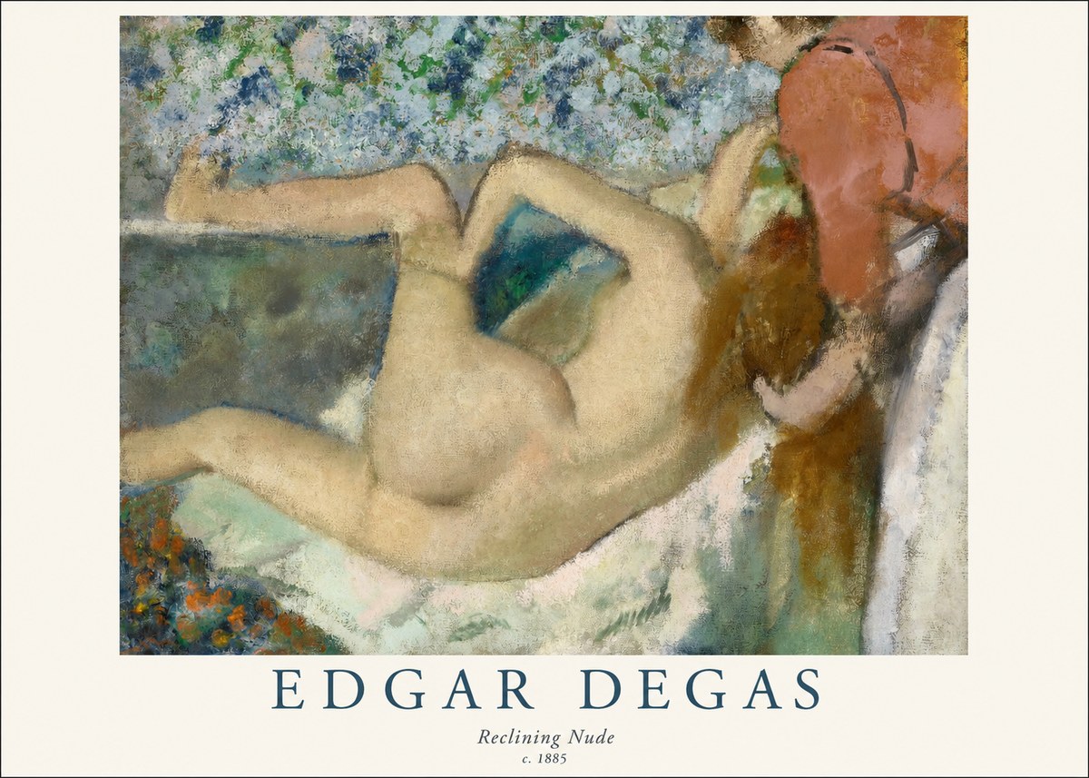 Edgar Degas Reclining Nude No1 - Plakát