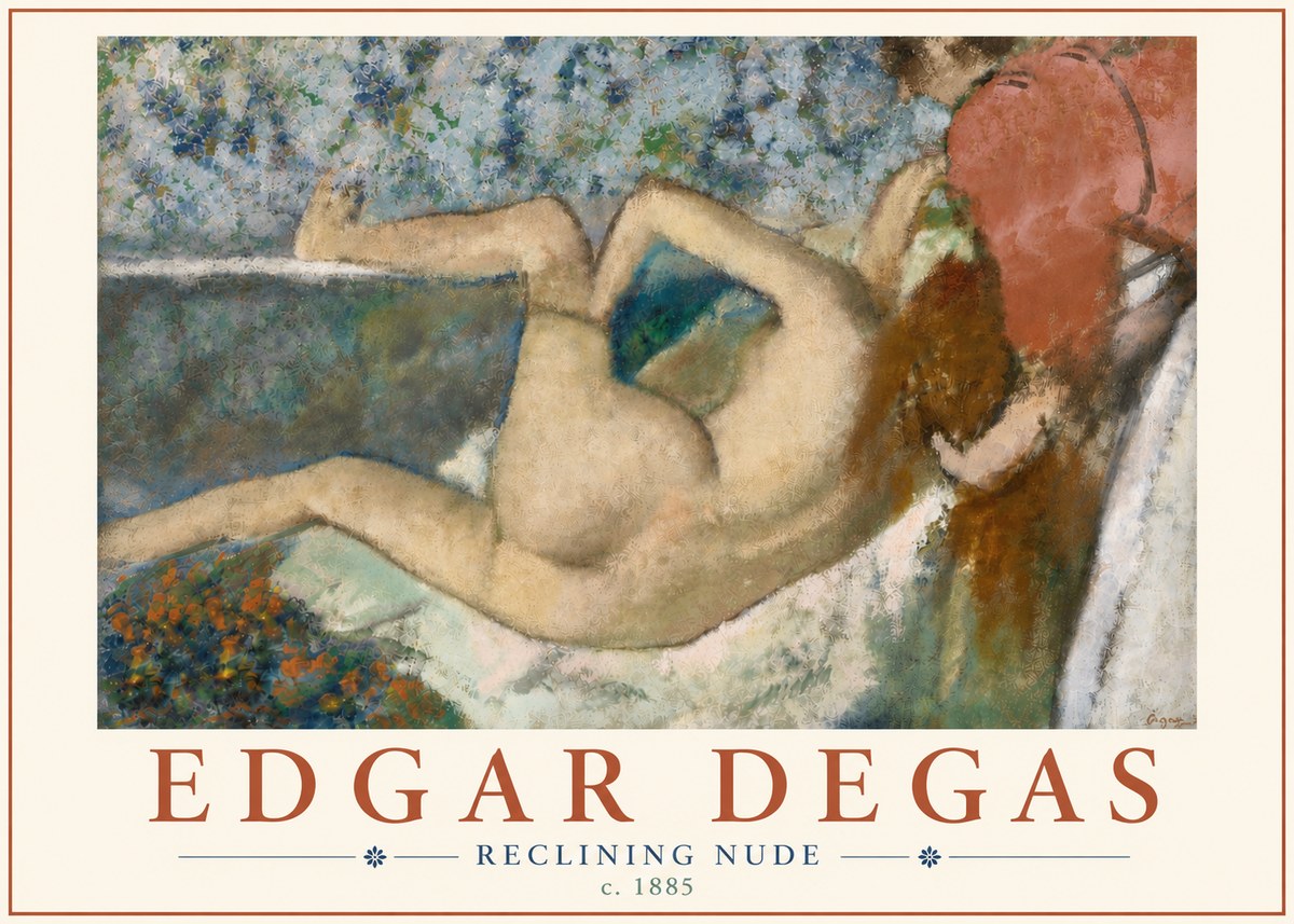 Edgar Degas Reclining Nude No6 - Plakát