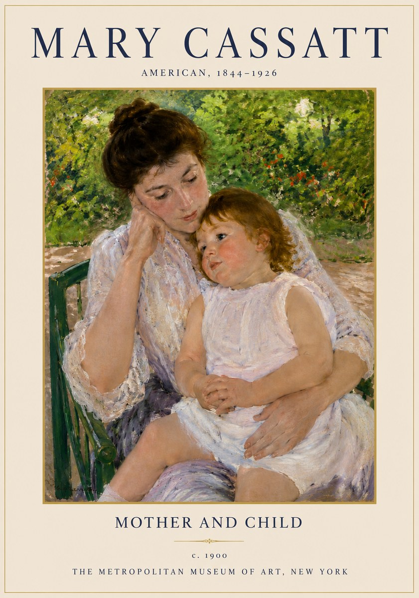 Mary Cassatt Mother and Child I No3 - Plakát