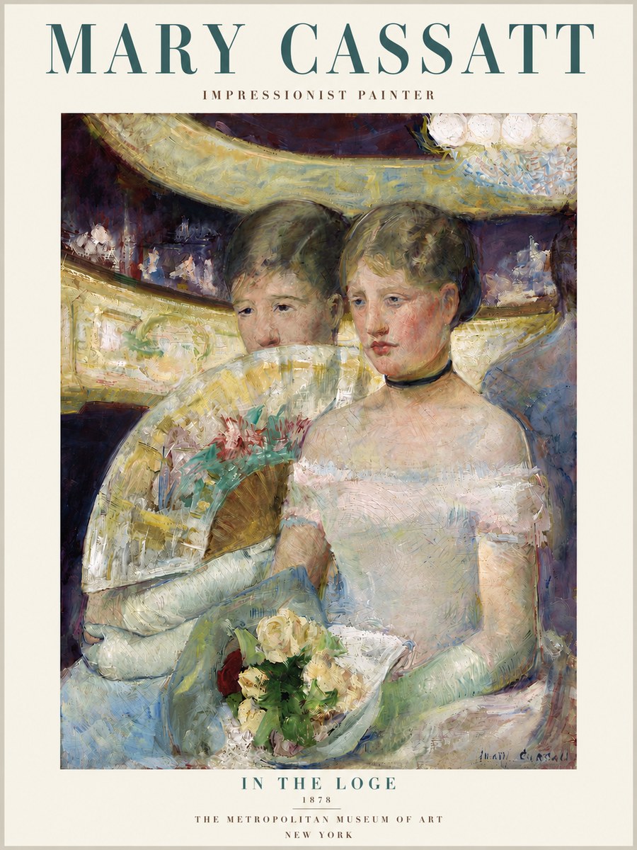 Mary Cassatt In the Loge No4 - Plakát