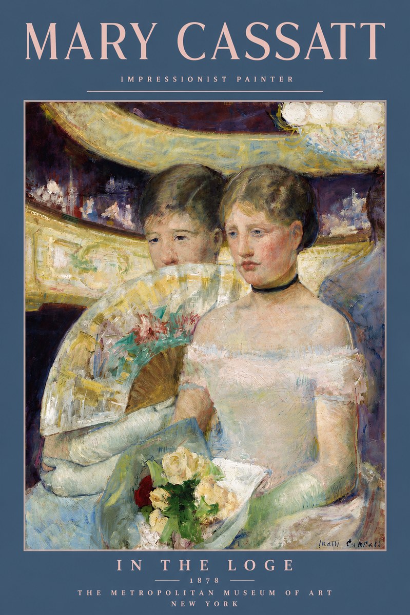 Mary Cassatt In the Loge No5 - Plakát