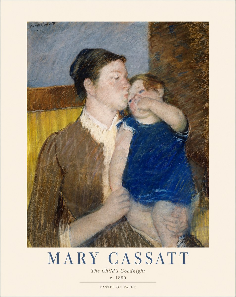 Mary Cassatt The Child's Goodnight No1 - Plakát