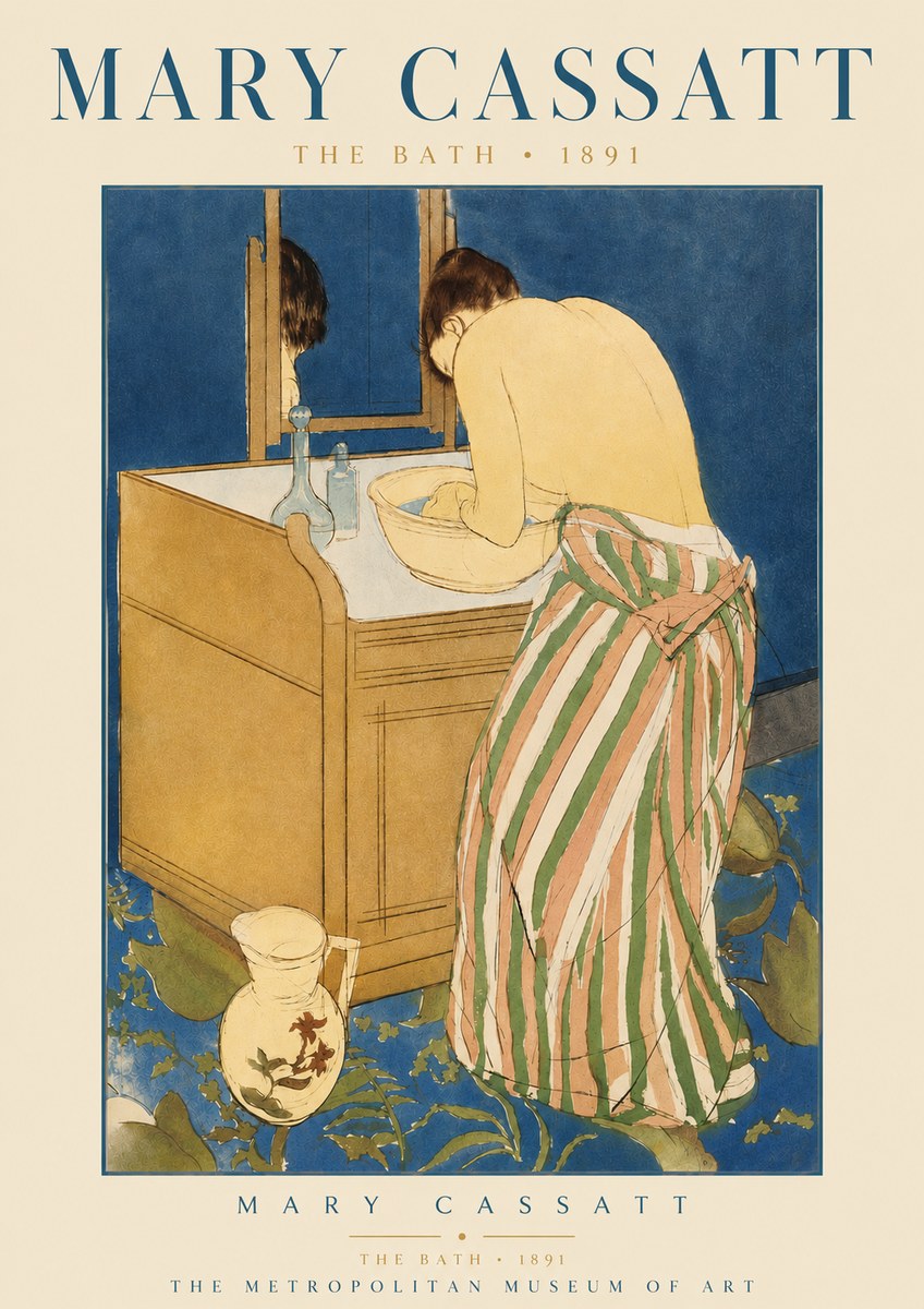 Mary Cassatt The Bath No3 - Plakát