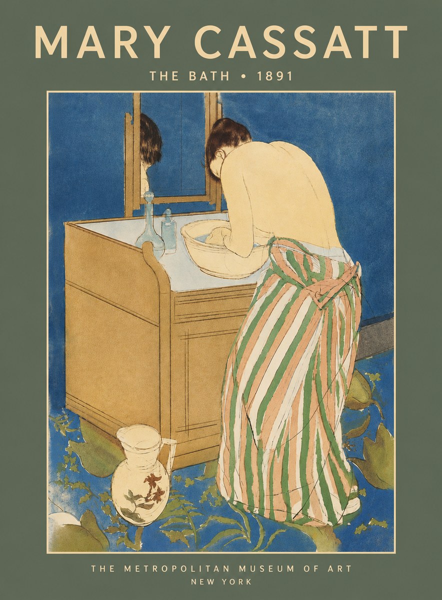 Mary Cassatt The Bath No5 - Plakát