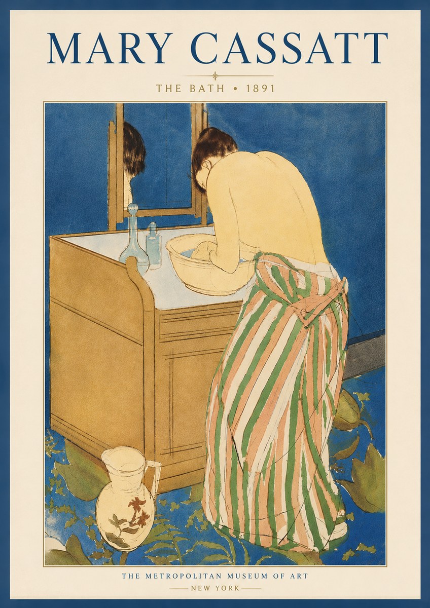 Mary Cassatt The Bath No6 - Plakát
