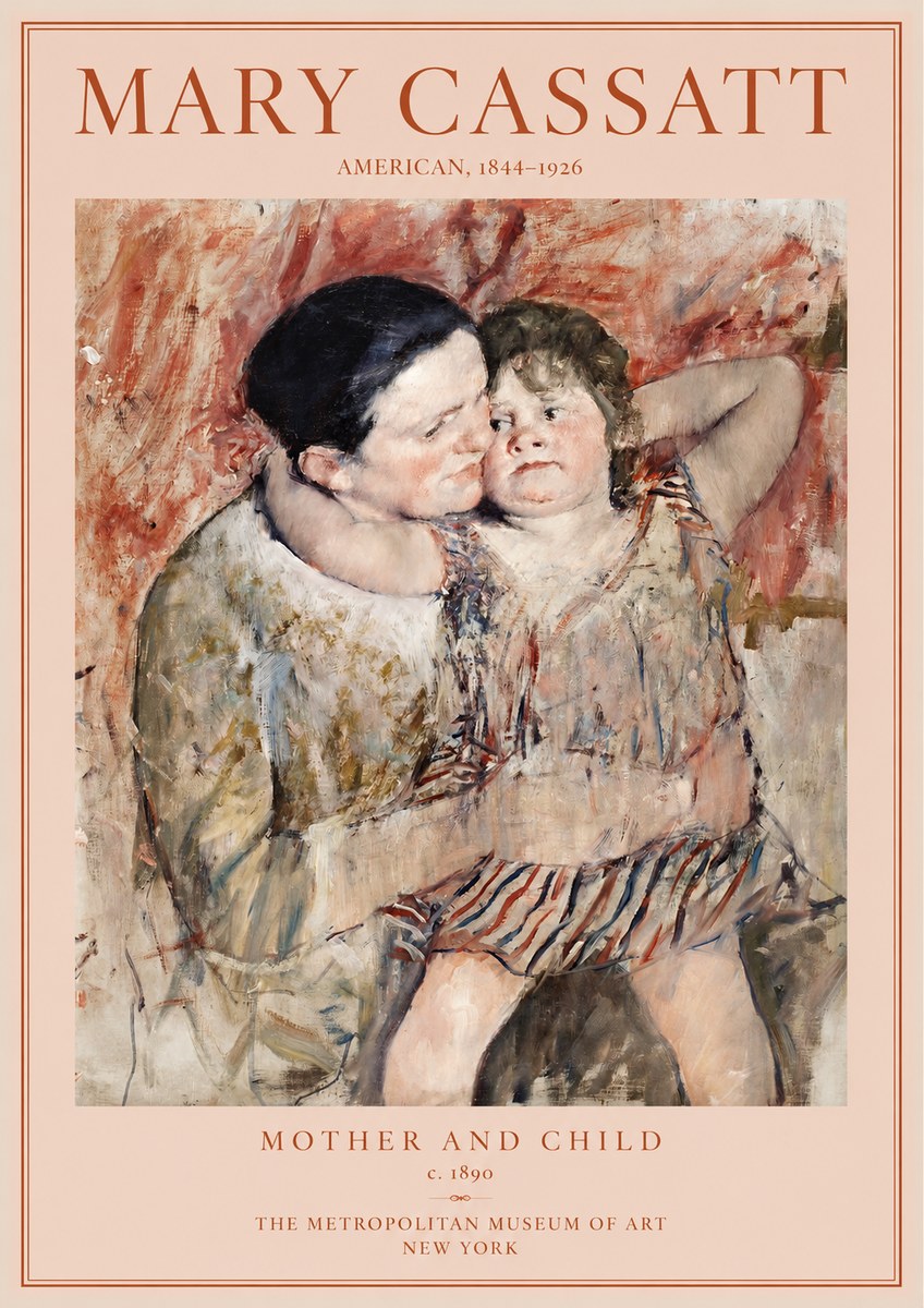 Mary Cassatt Mother and Child II No2 - Plakát