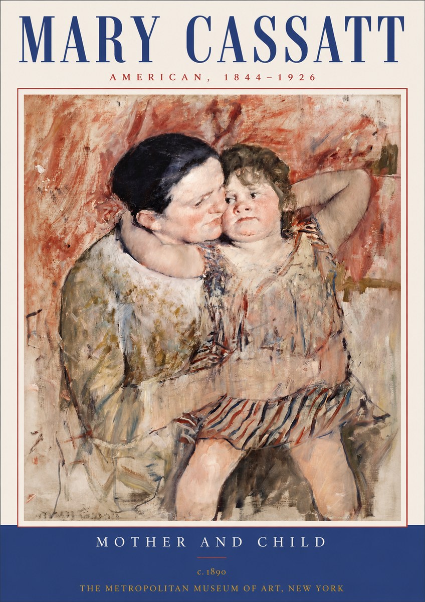 Mary Cassatt Mother and Child II No3 - Plakát