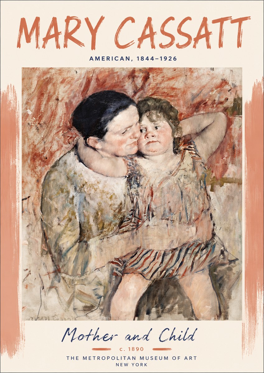 Mary Cassatt Mother and Child II No5 - Plakát