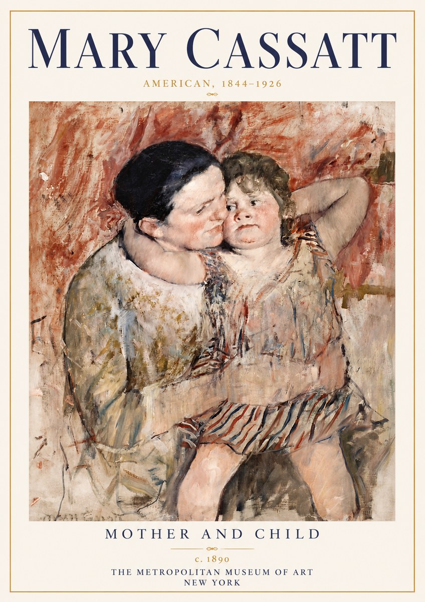 Mary Cassatt Mother and Child II No6 - Plakát