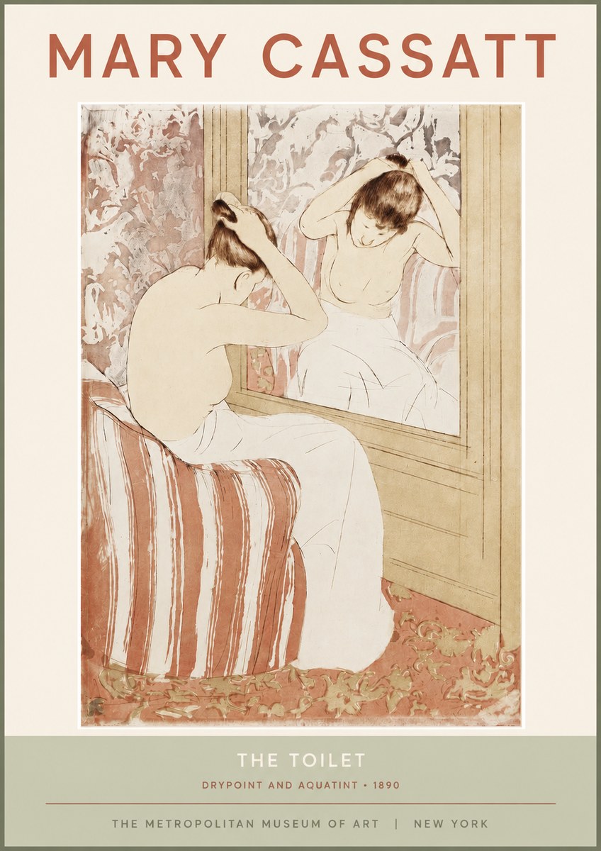 Mary Cassatt The Toilet No2 - Plakát