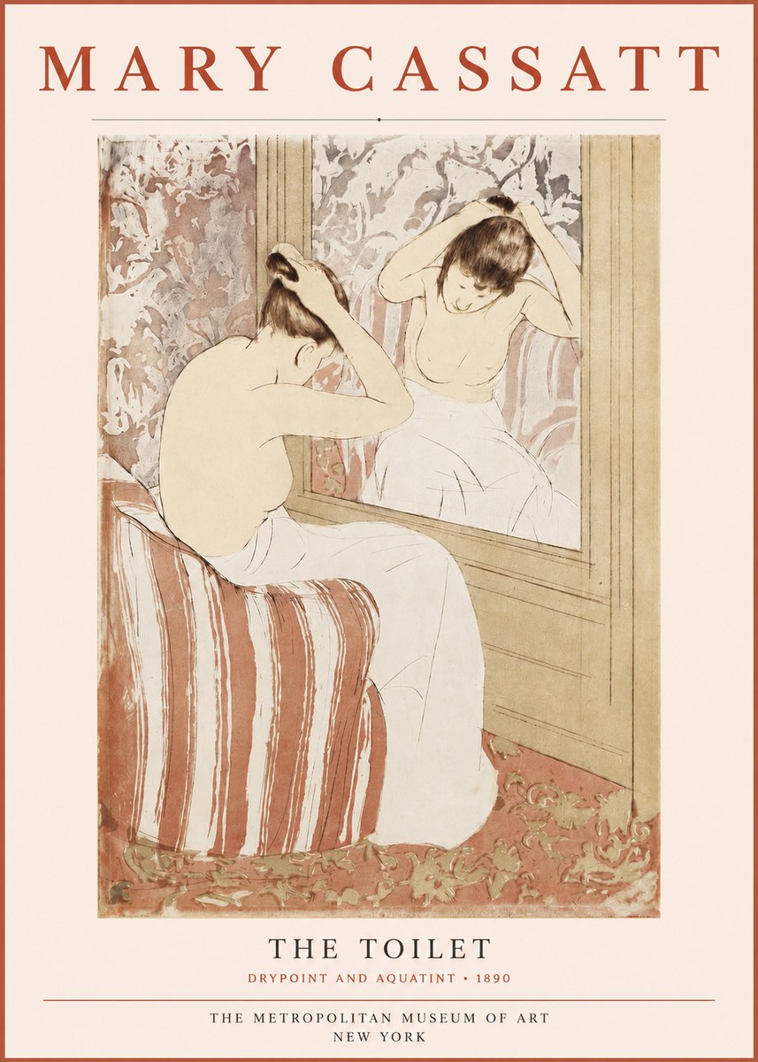 Mary Cassatt The Toilet No3 - Plakát