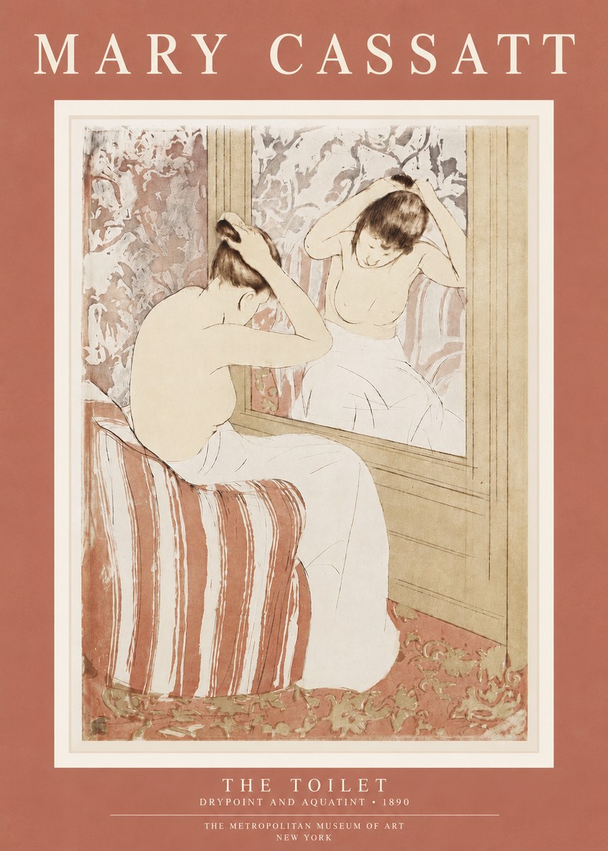 Mary Cassatt The Toilet No4 - Plakát