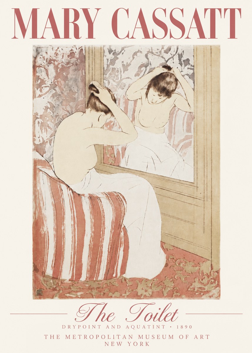 Mary Cassatt The Toilet No5 - Plakát