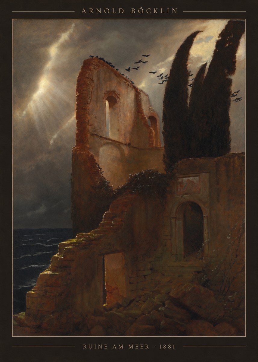 Arnold Böcklin Ruine Am Meer · 1881 No4 - Plakát