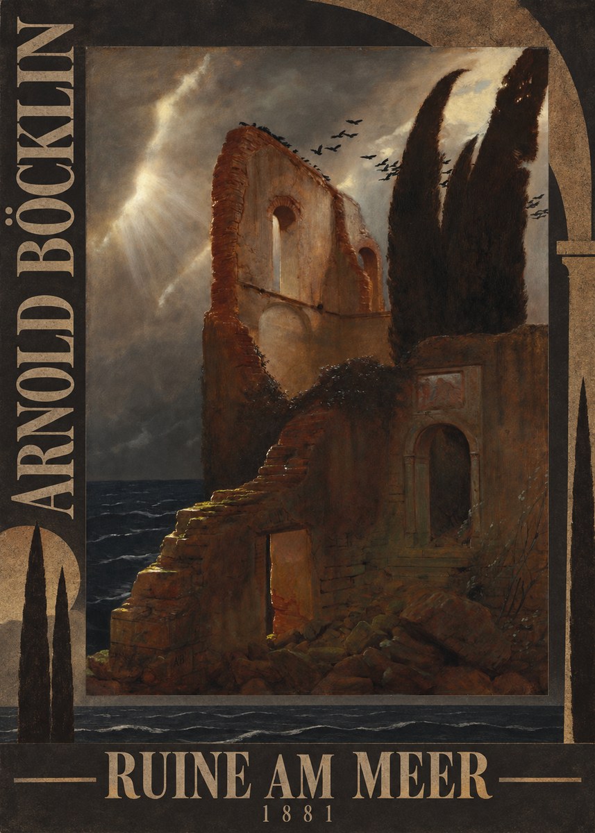 Arnold Böcklin Ruine Am Meer · 1881 No5 - Plakát