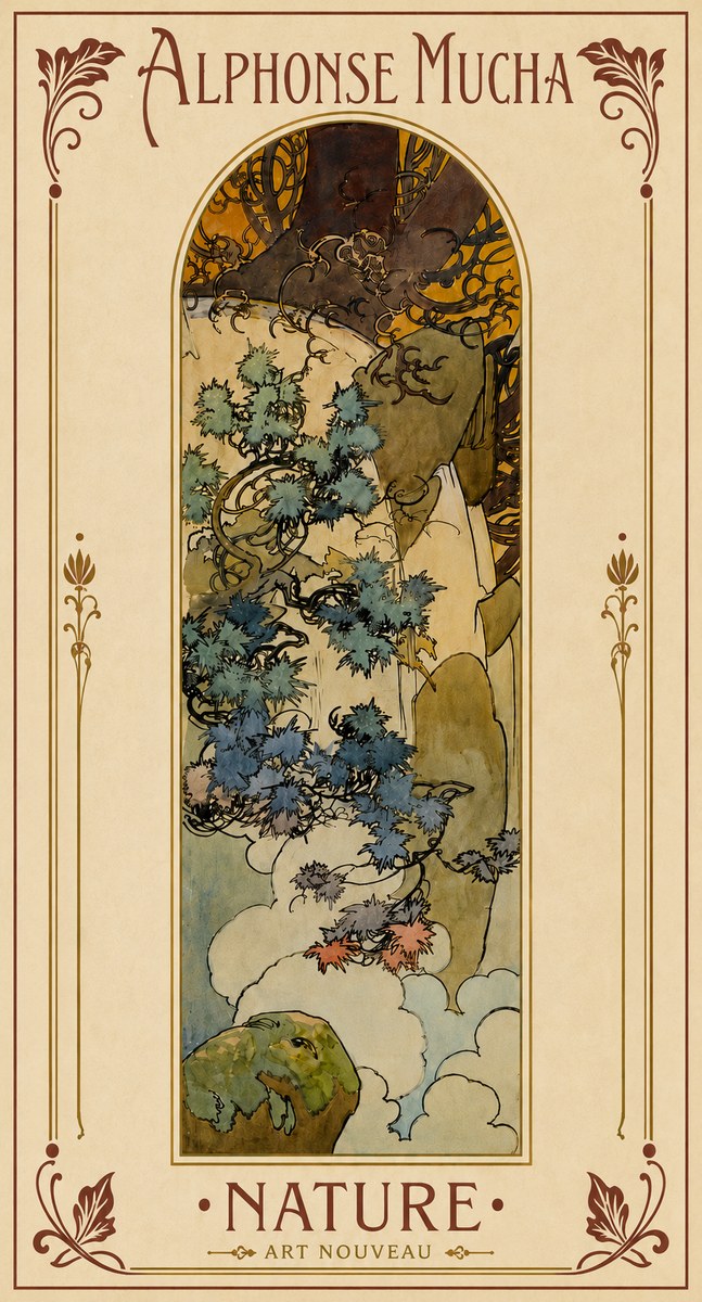 Mucha Nature No5 - Plakát