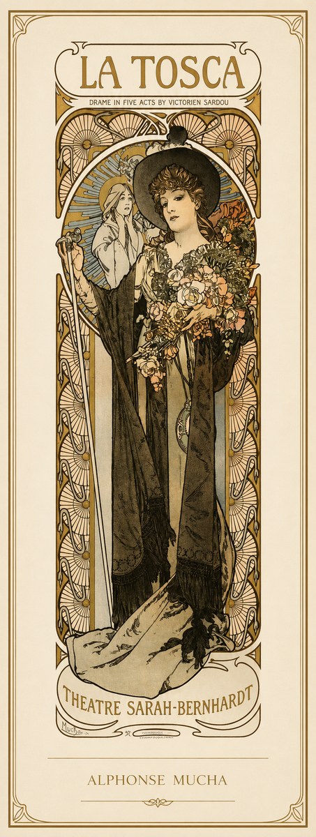 Mucha La Tosca No1 - Plakát