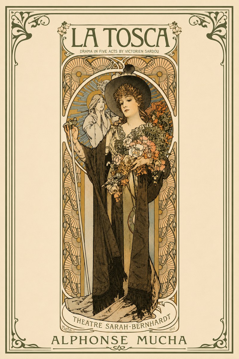 Mucha La Tosca No2 - Plakát