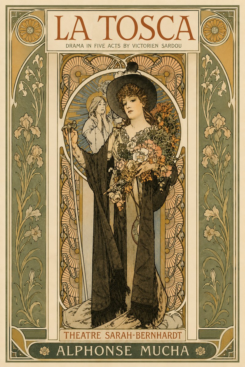 Mucha La Tosca No3 - Plakát