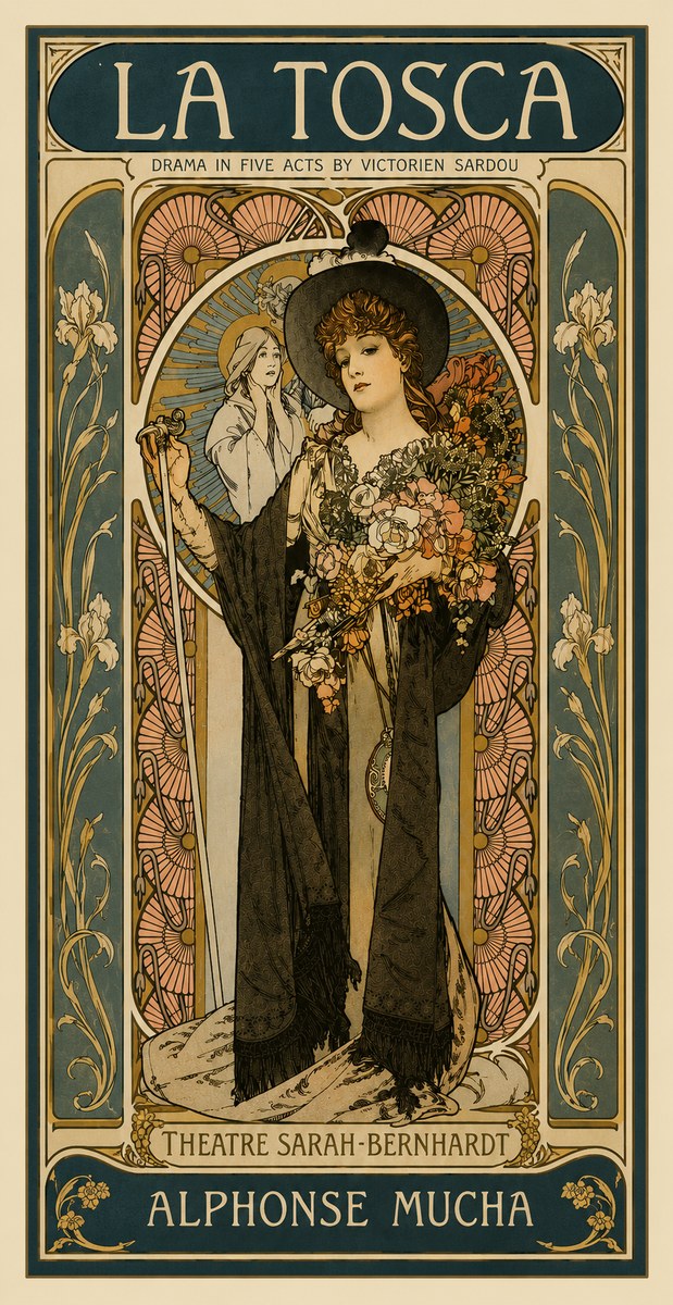 Mucha La Tosca No4 - Plakát