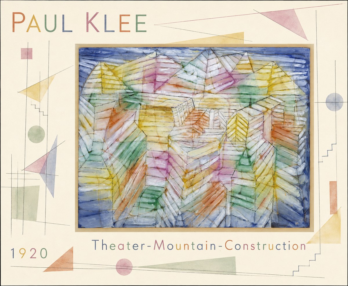 Paul Klee Theater-mountain-construction No4 - Plakát