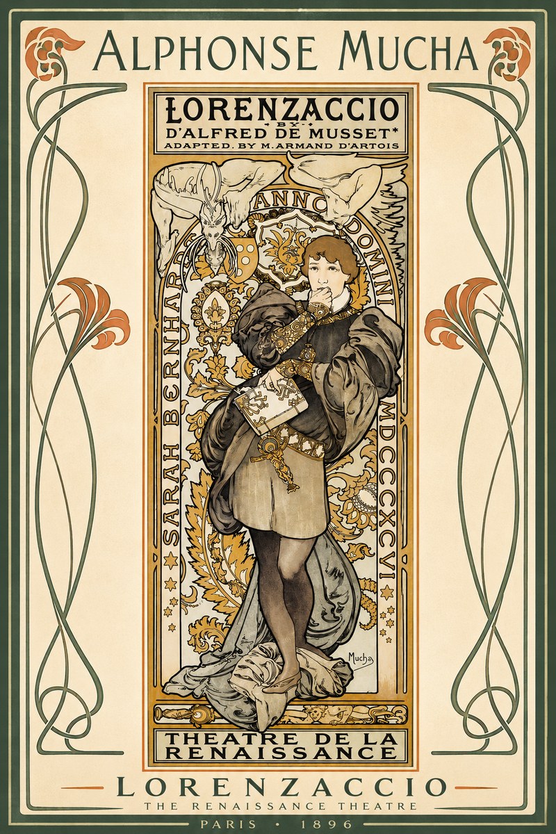 Mucha Lorenzaccio No2 - Plakát