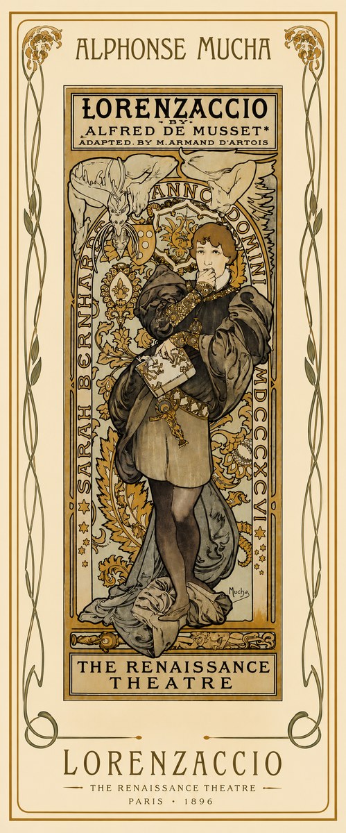 Mucha Lorenzaccio No4 - Plakát