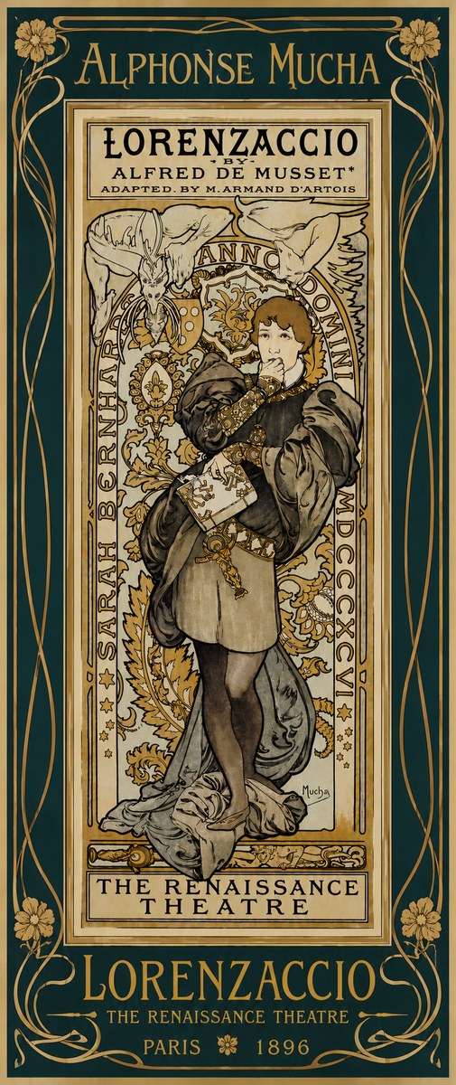 Mucha Lorenzaccio No5 - Plakát
