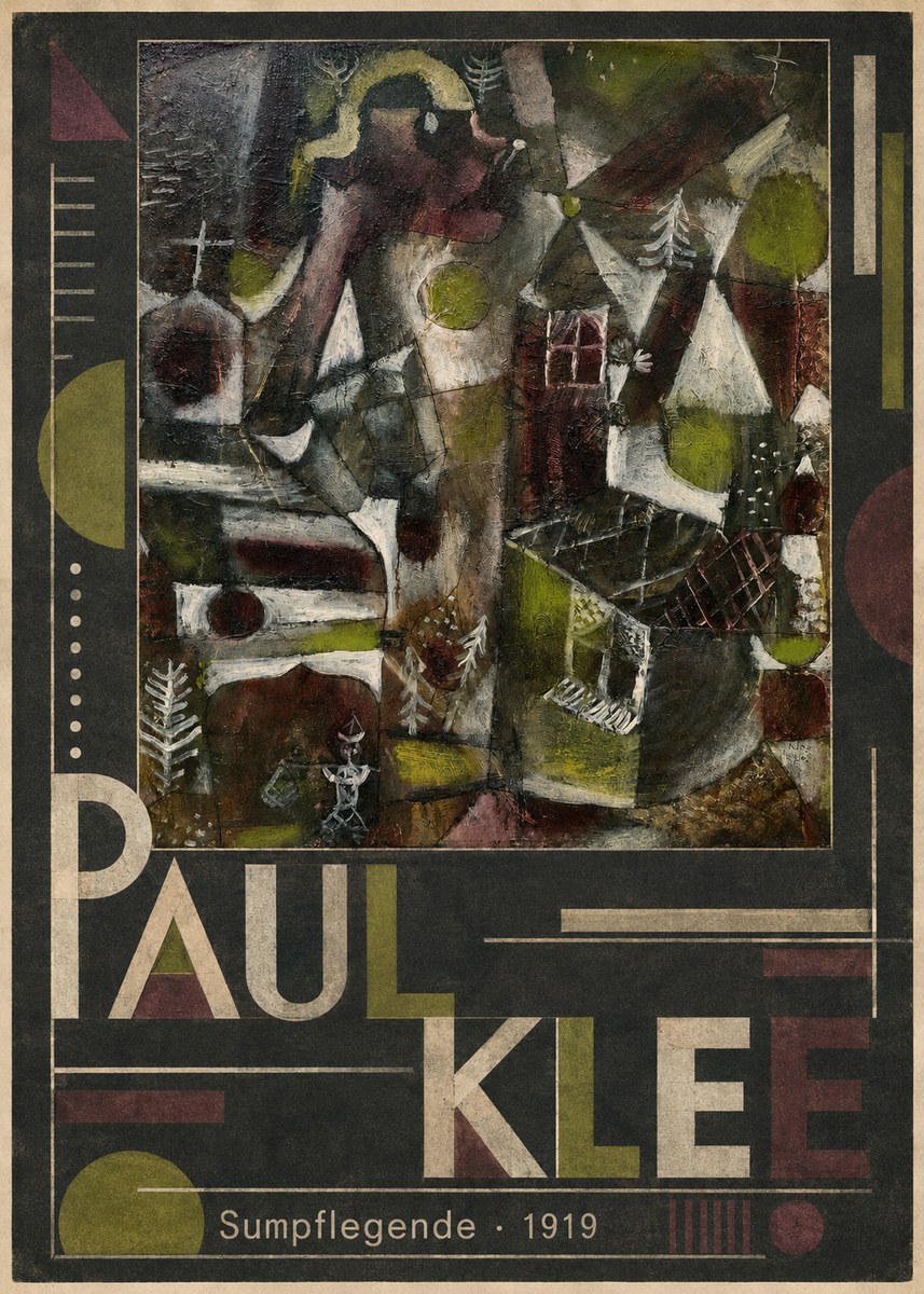 Paul Klee Sumpflegende I No5 - Plakát