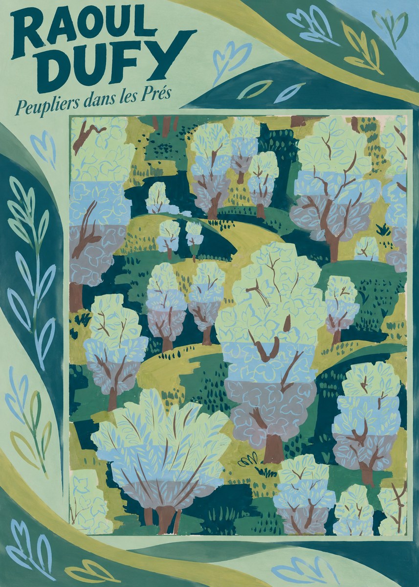 Raoul Dufy Peupliers Dans Les Prés No5 - Plakát