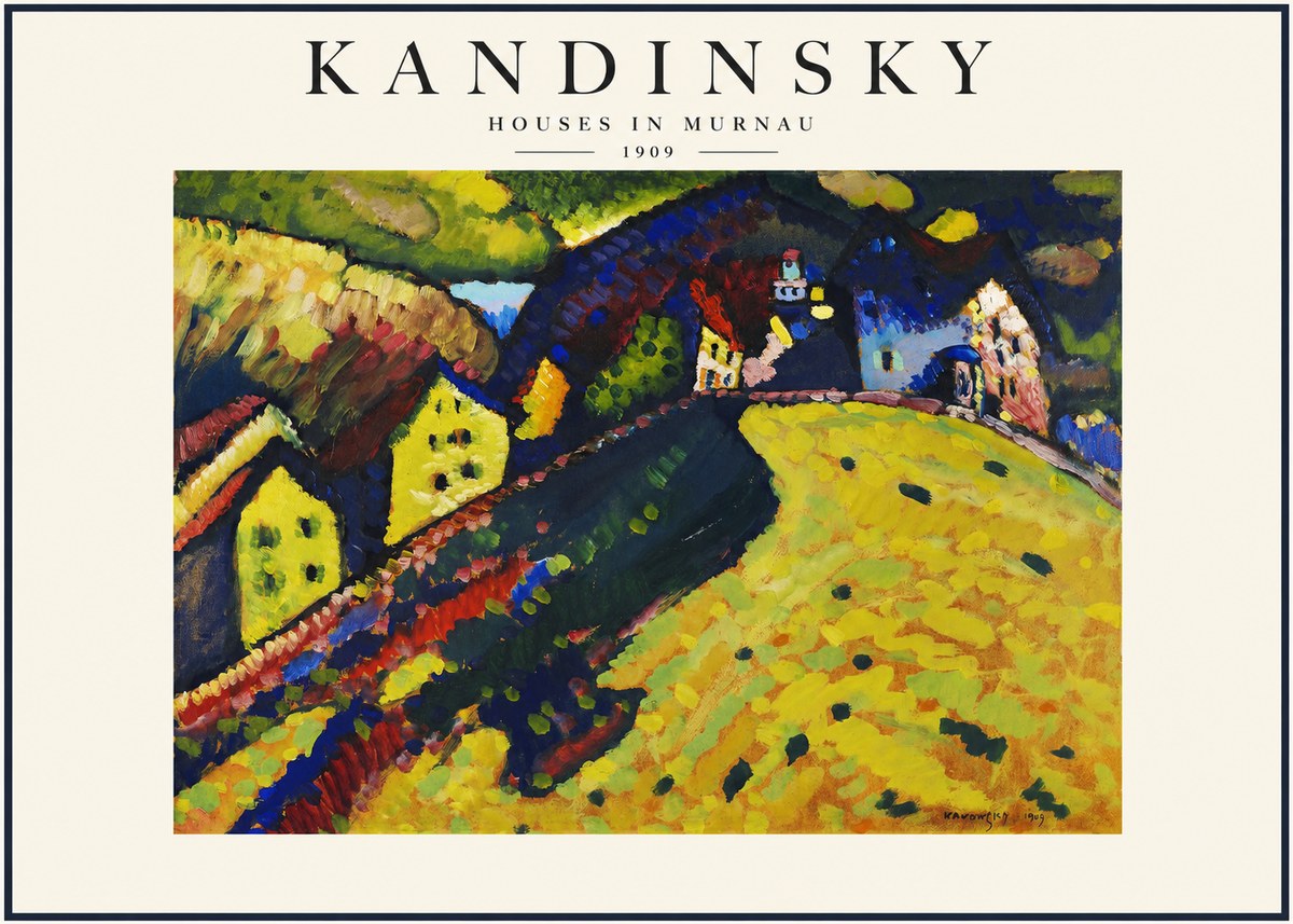Kandinsky Houses in Murnau No1 - Plakát