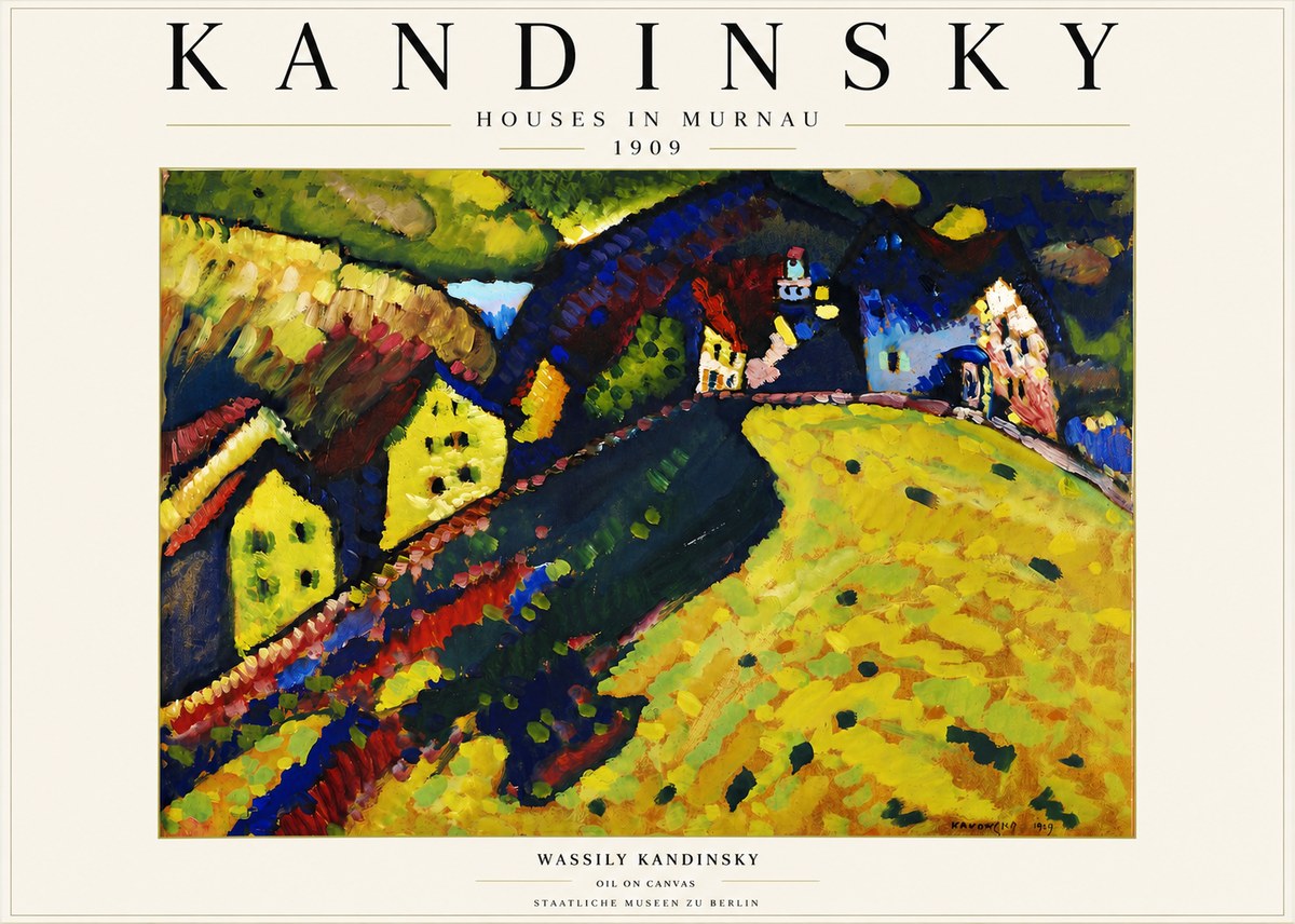 Kandinsky Houses in Murnau No3 - Plakát