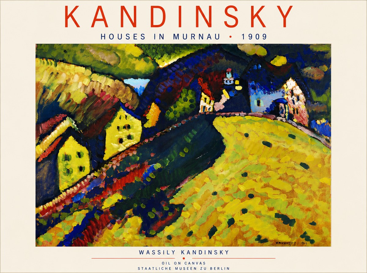 Kandinsky Houses in Murnau No5 - Plakát