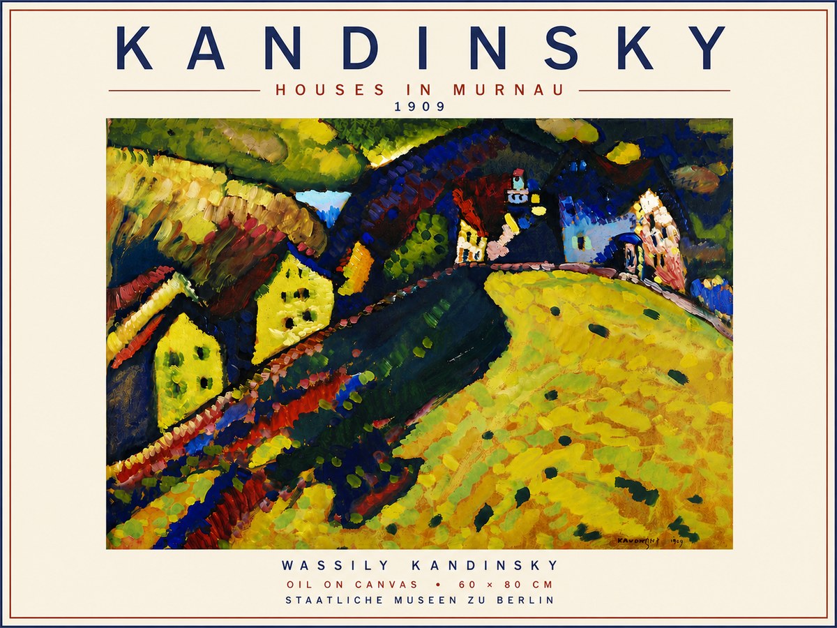 Kandinsky Houses in Murnau No6 - Plakát