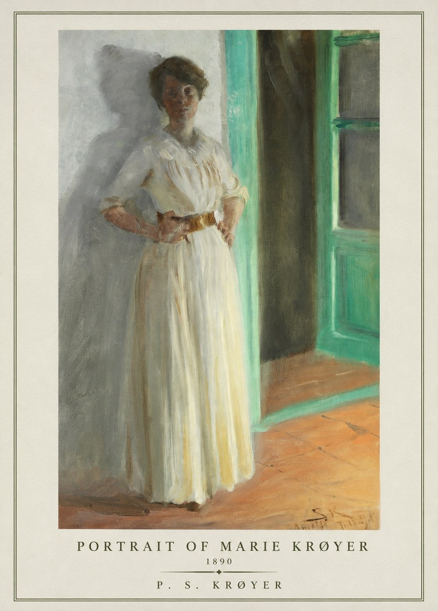 P.S. Krøyer Portrait of Marie Krøyer No1 - Plakát