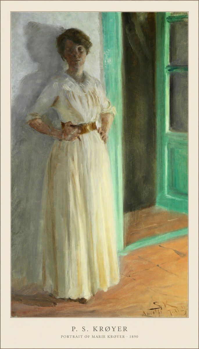 P.S. Krøyer Portrait of Marie Krøyer No3 - Plakát