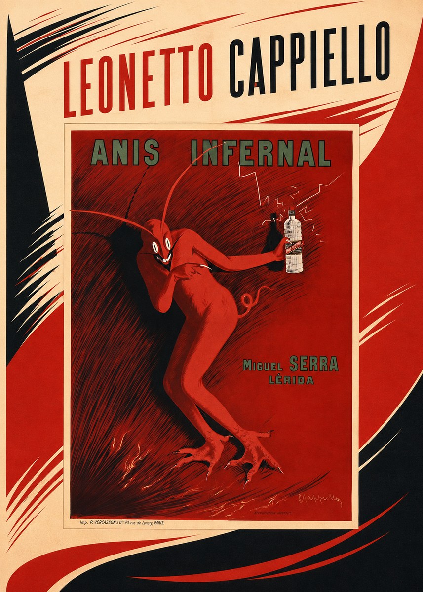 Leonetto Cappiello Anis Infernal I No2 - Plakát