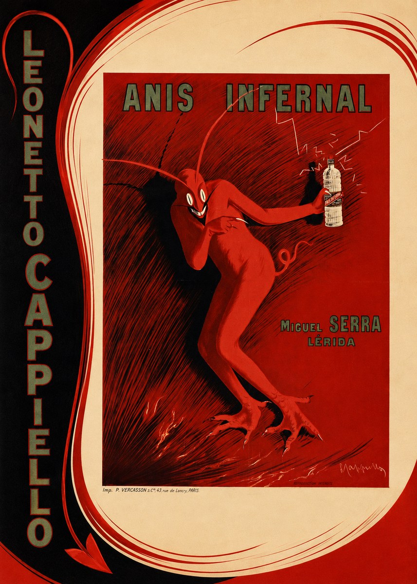 Leonetto Cappiello Anis Infernal I No3 - Plakát