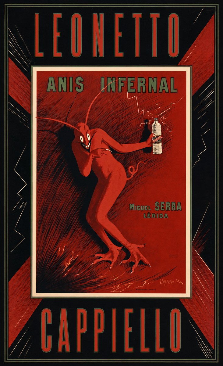 Leonetto Cappiello Anis Infernal I No4 - Plakát