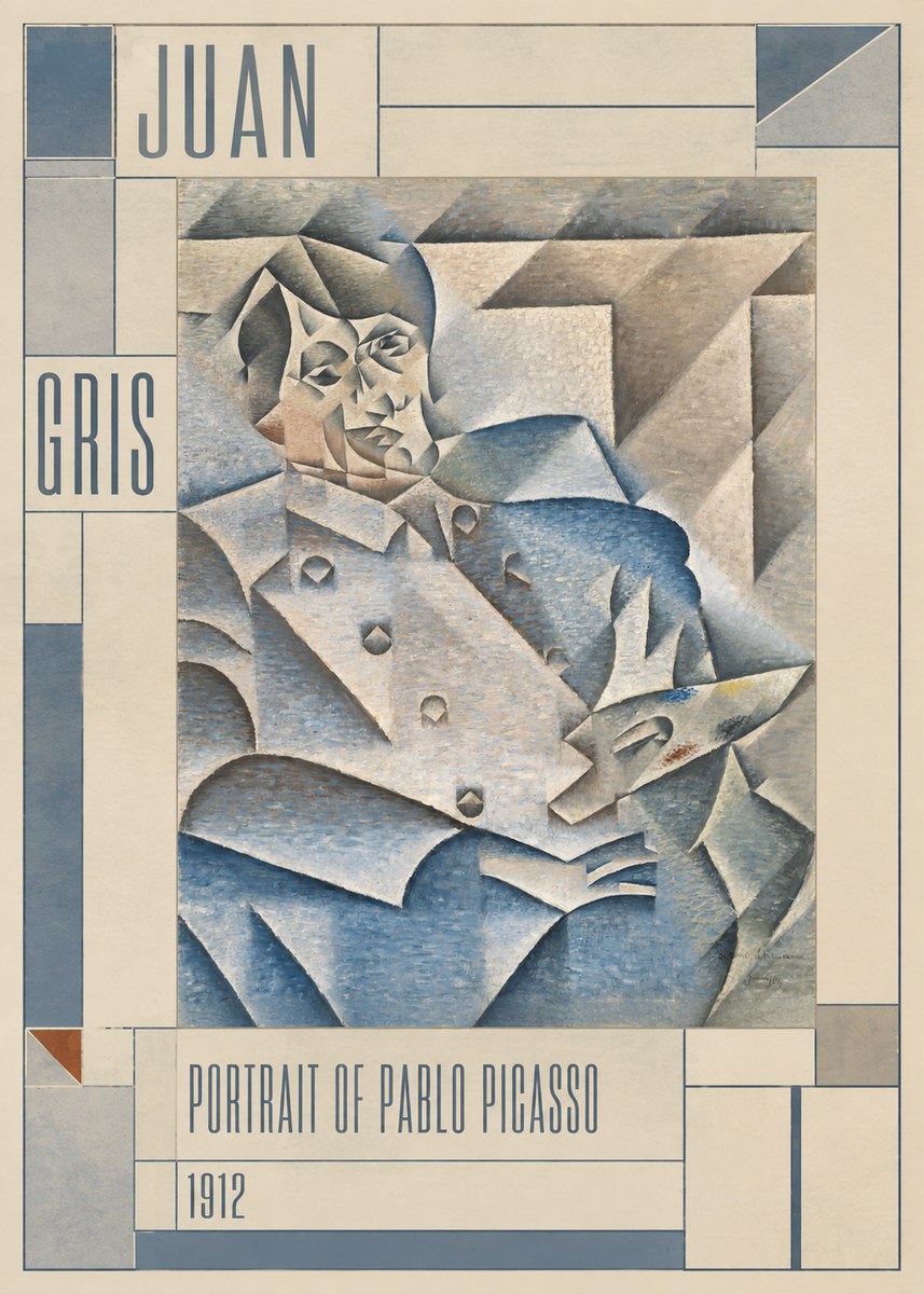 Juan Gris Portrait of Pablo Picasso No3 - Plakát