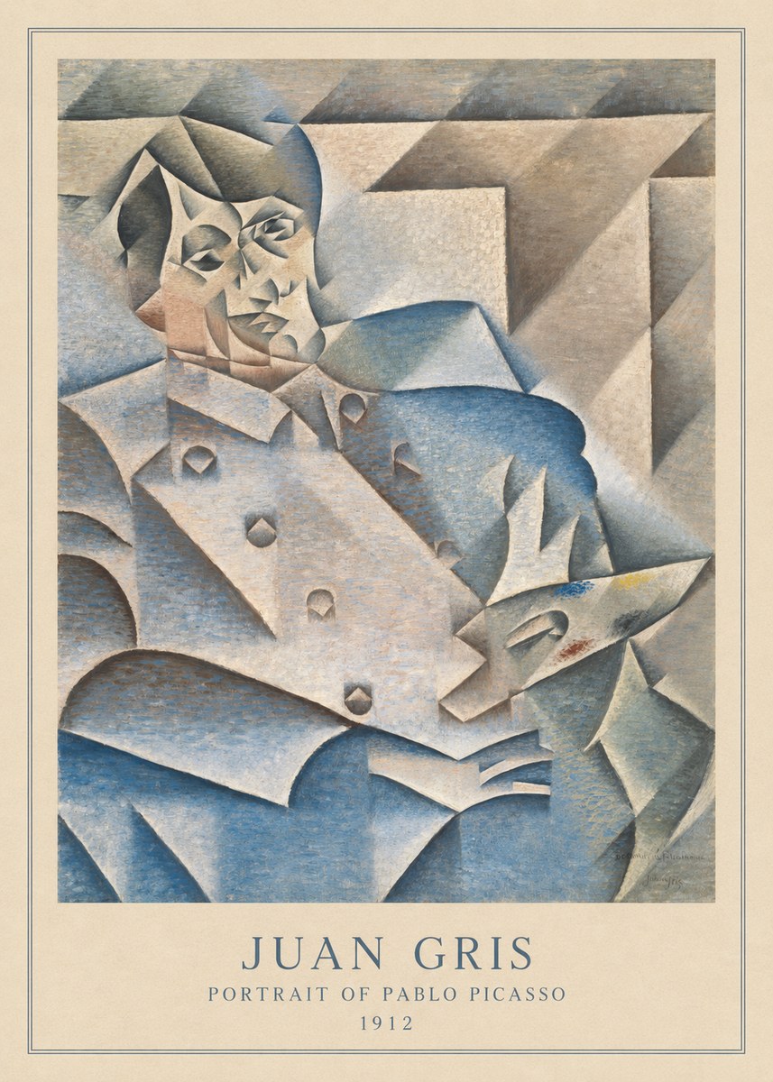 Juan Gris Portrait of Pablo Picasso No5 - Plakát