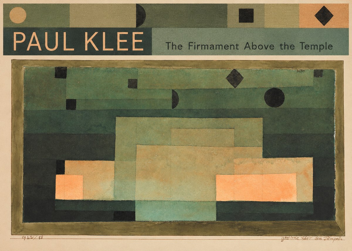 Paul Klee The Firmament Above the Temple No4 - Plakát