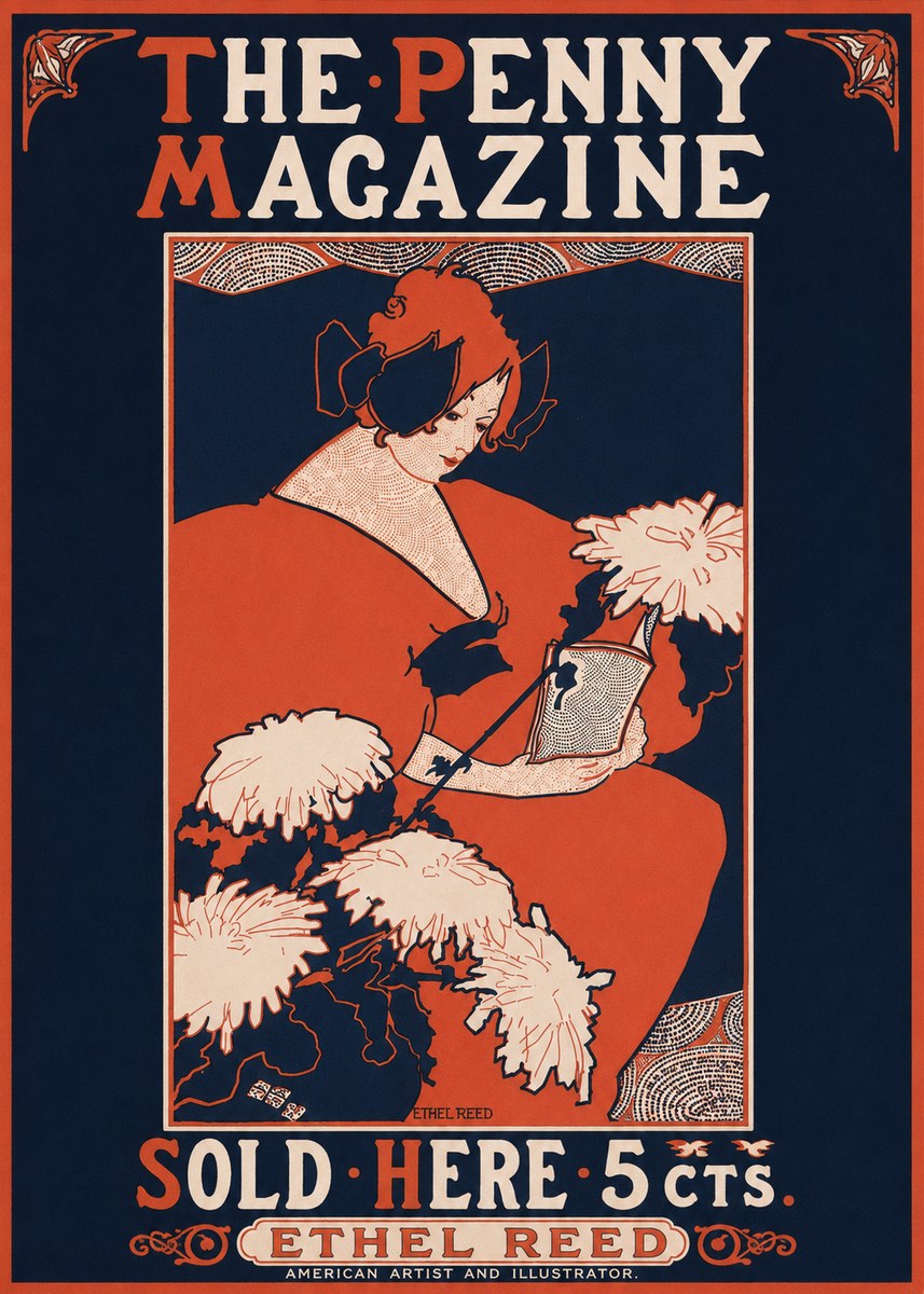 Ethel Reed The Penny Magazine No2 - Plakát