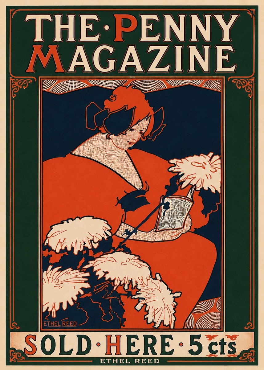 Ethel Reed The Penny Magazine No5 - Plakát